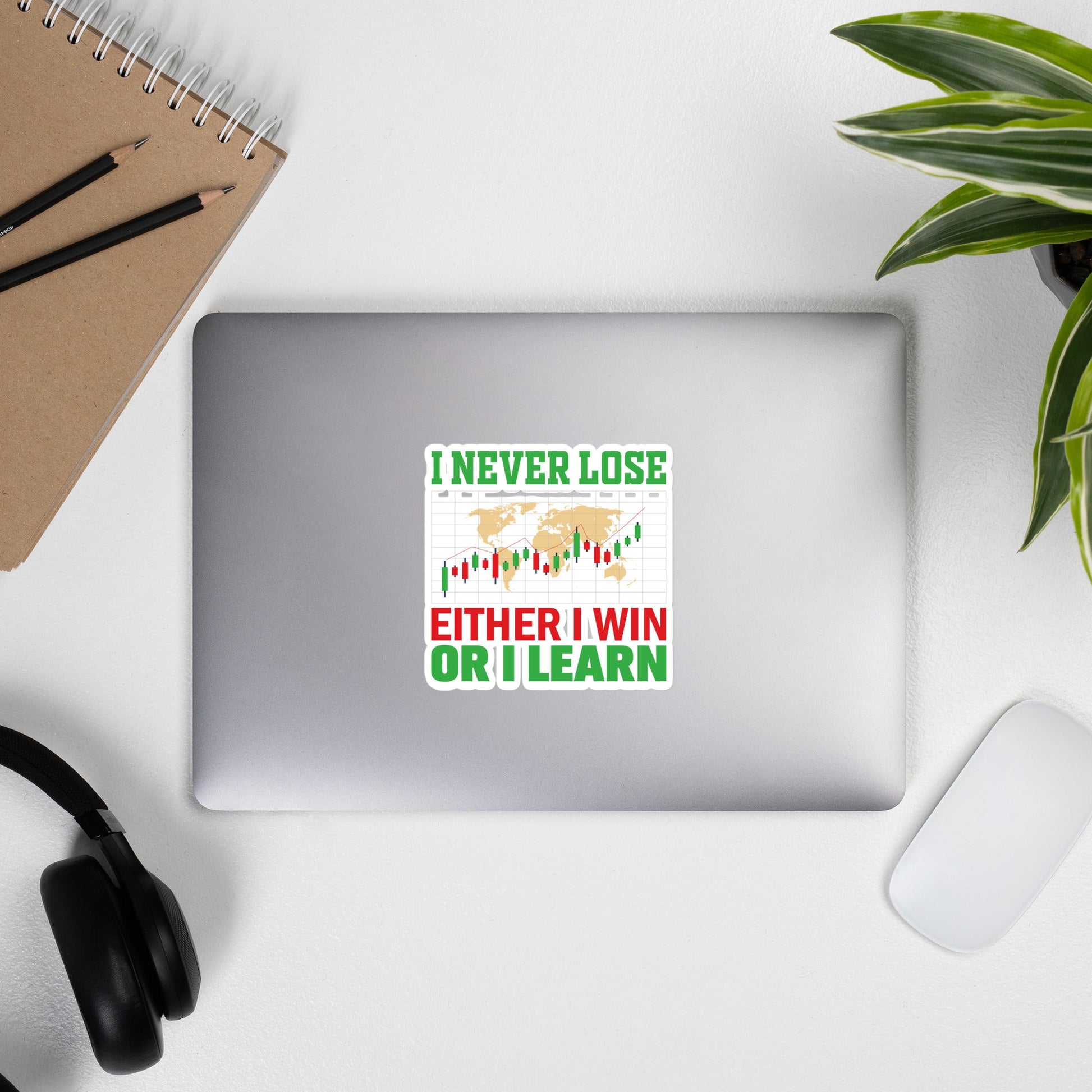 I never Lose: Either I win or I learn V2 - Bubble-free stickers by DarkByteGear