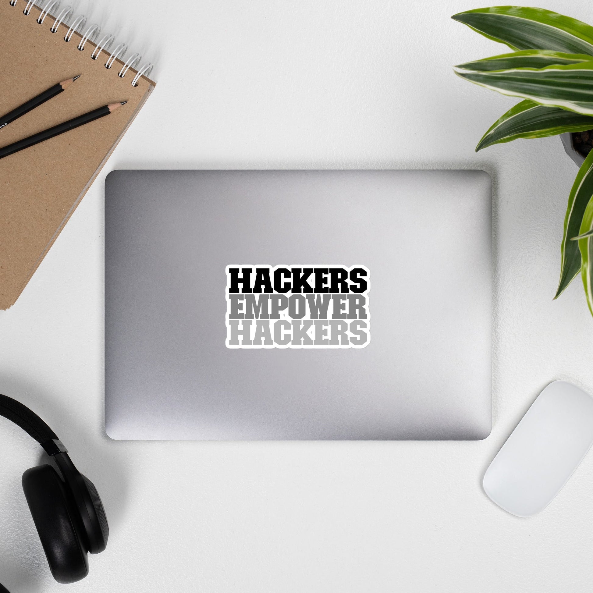 Hackers Empower Hackers V2 - Bubble-free stickers by DarkByteGear