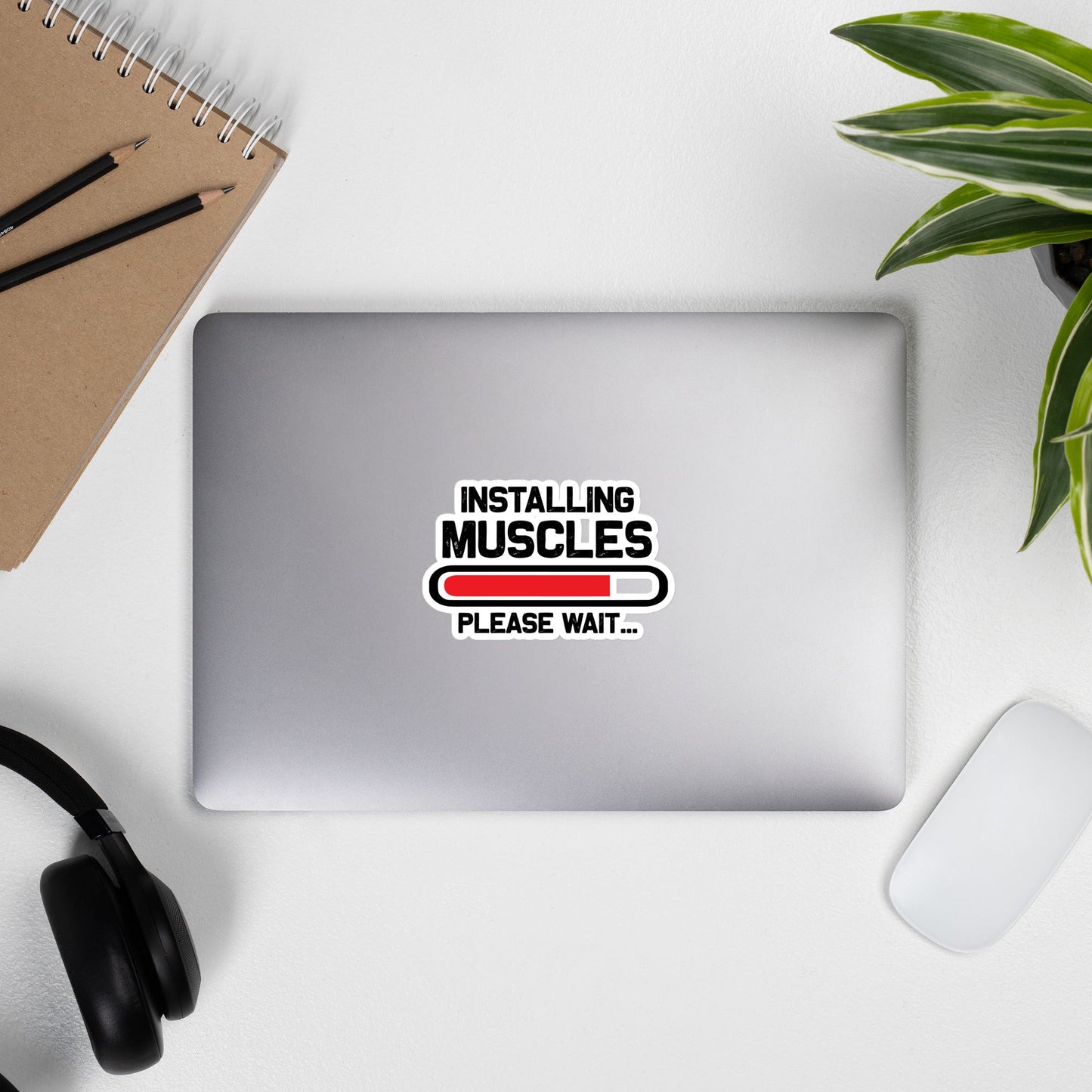 Installing Muscles Please Wait.... - Bubble-free stickers by DarkByteGear