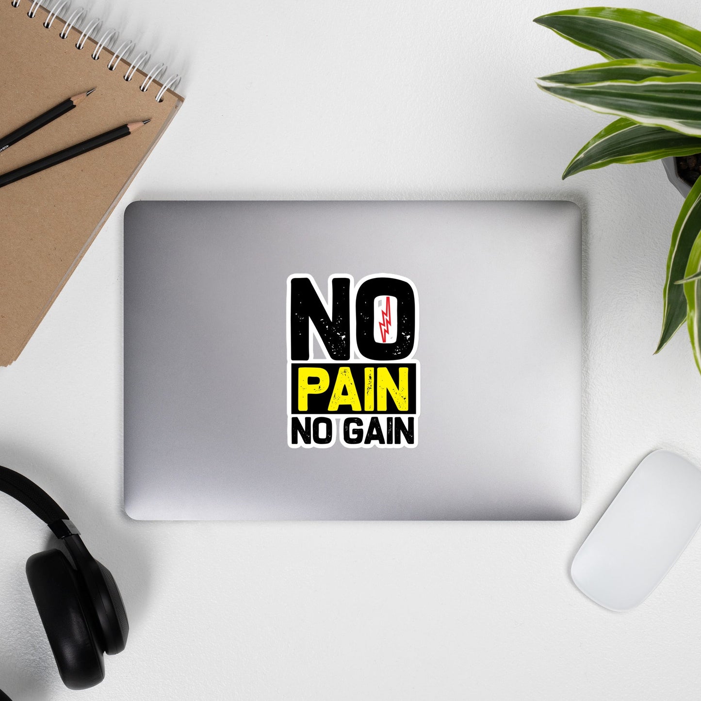 No Pain No Gain - Bubble-free stickers by DarkByteGear