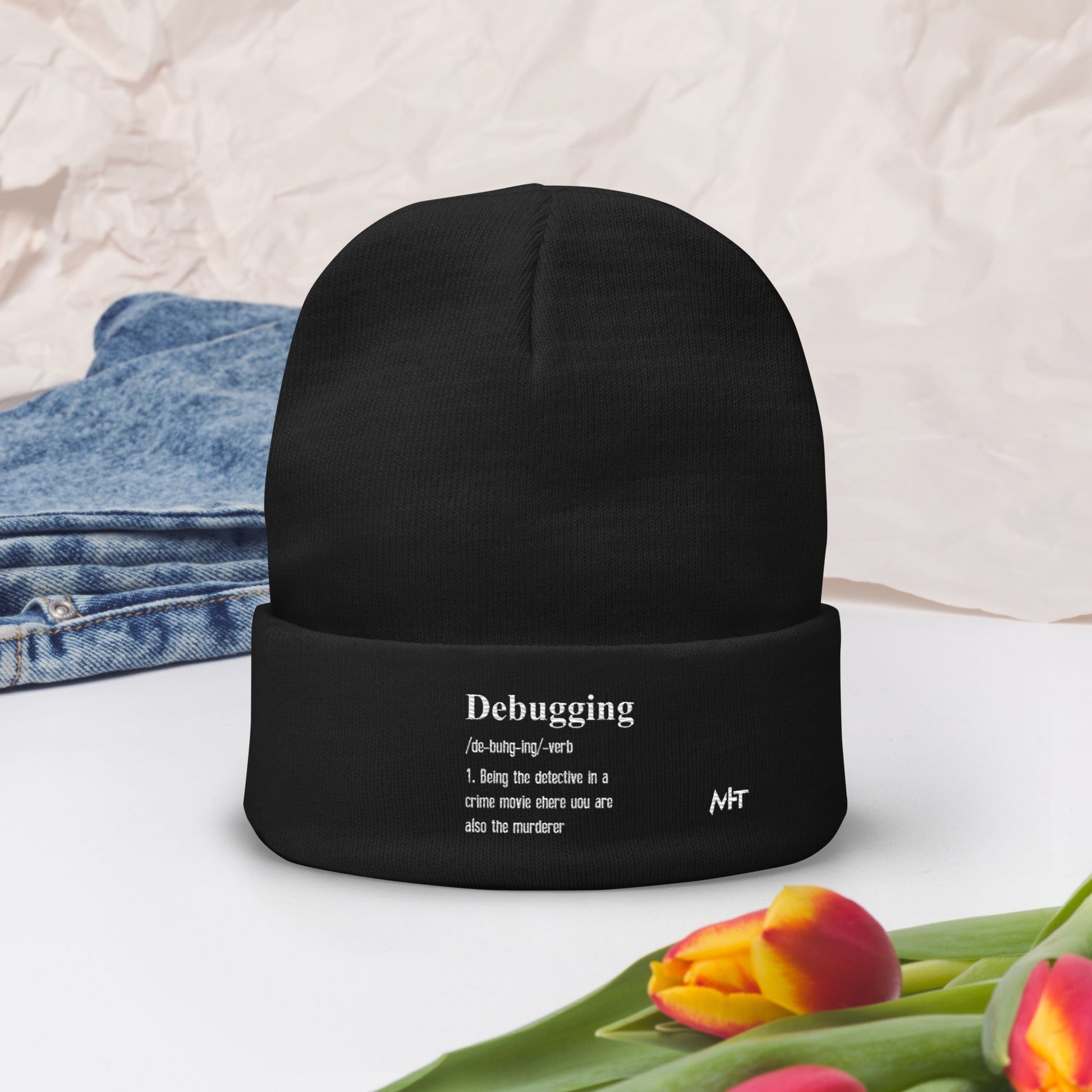 Debugging Definition V1 - Embroidered Beanie by DarkByteGear