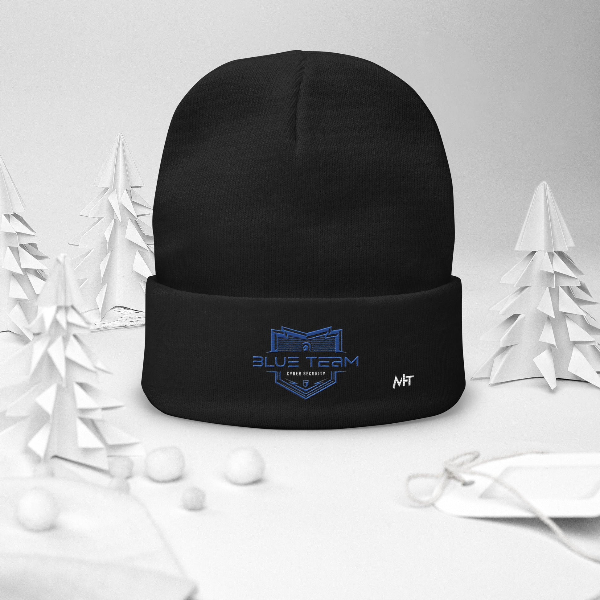 Cyber Security Blue Team V15 - Embroidered Beanie by DarkByteGear