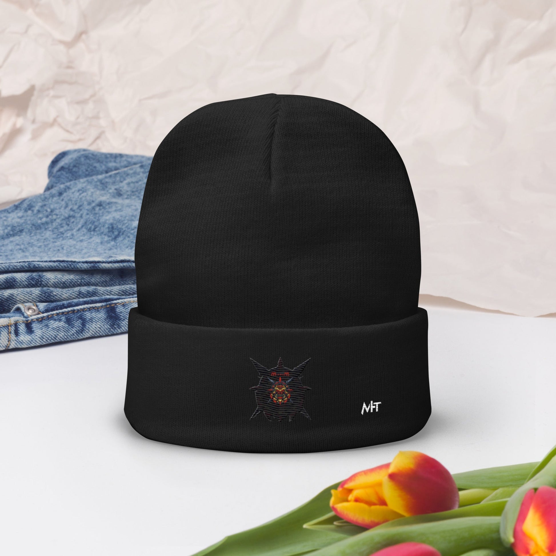 Cyberware Ronin Mecha - Embroidered Beanie by DarkByteGear