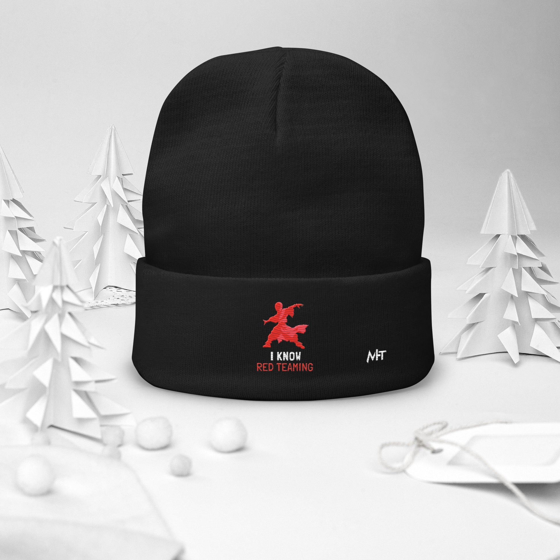 I Know Red Teaming - Embroidered Beanie by DarkByteGear