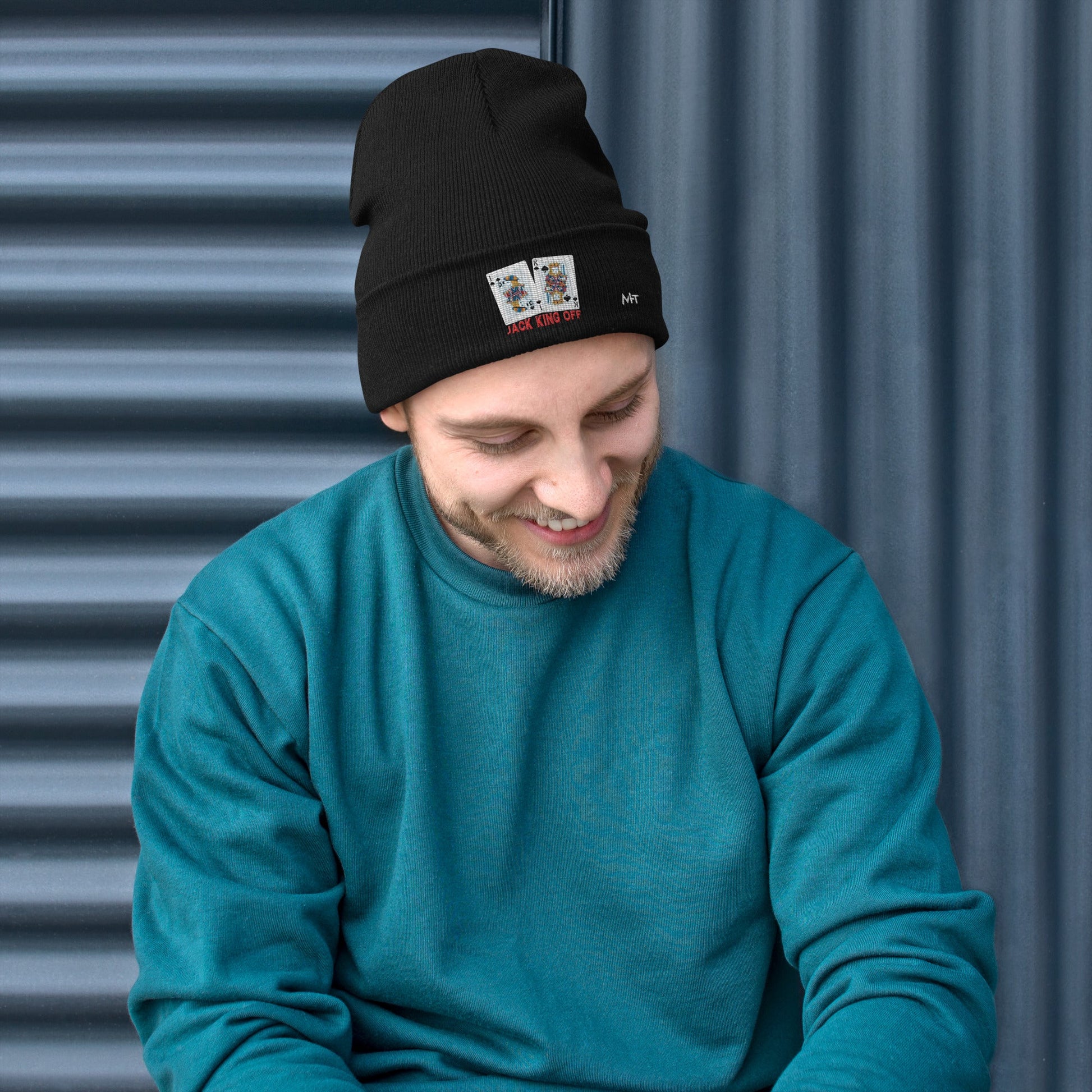 Jack King Off - Embroidered Beanie by DarkByteGear