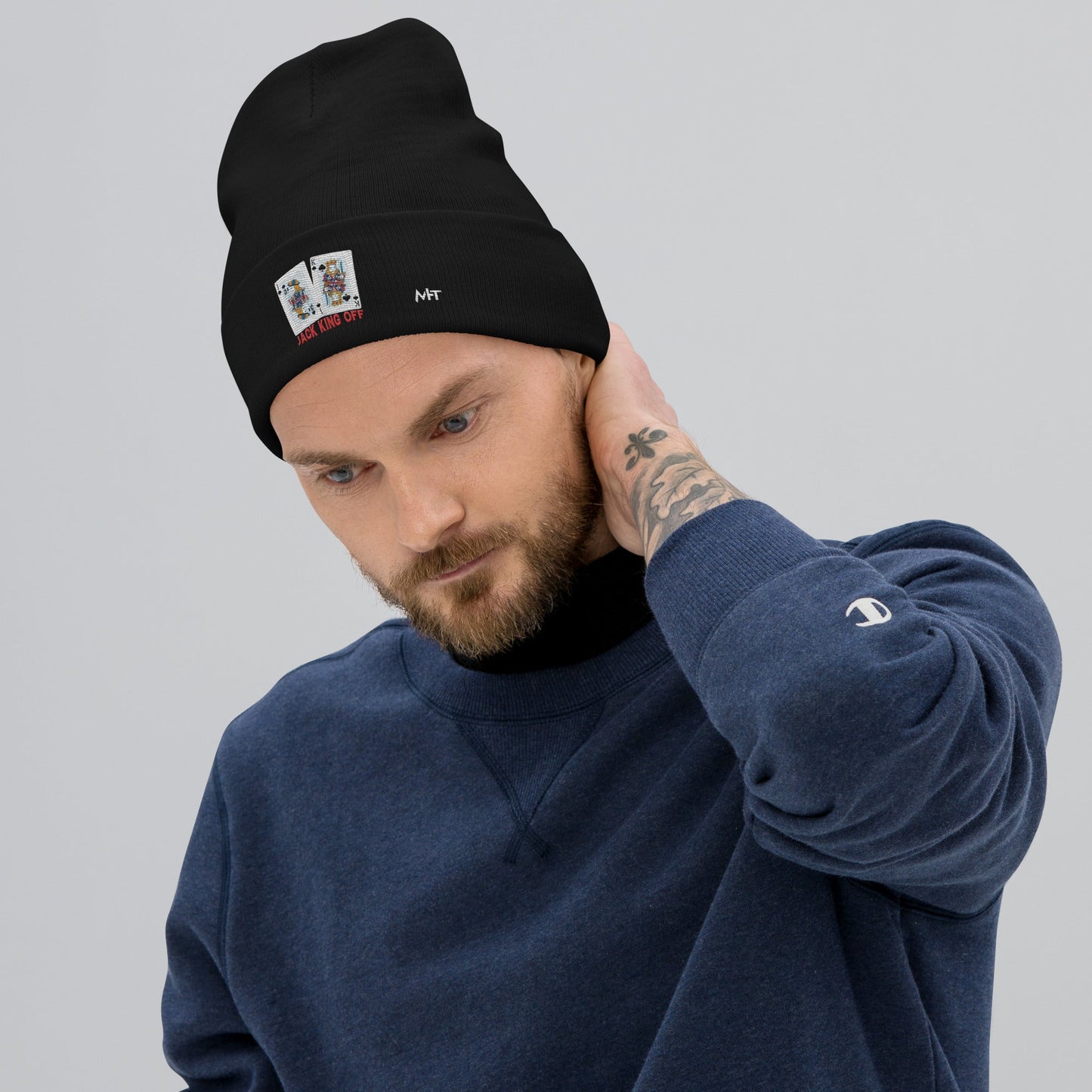 Jack King Off - Embroidered Beanie by DarkByteGear