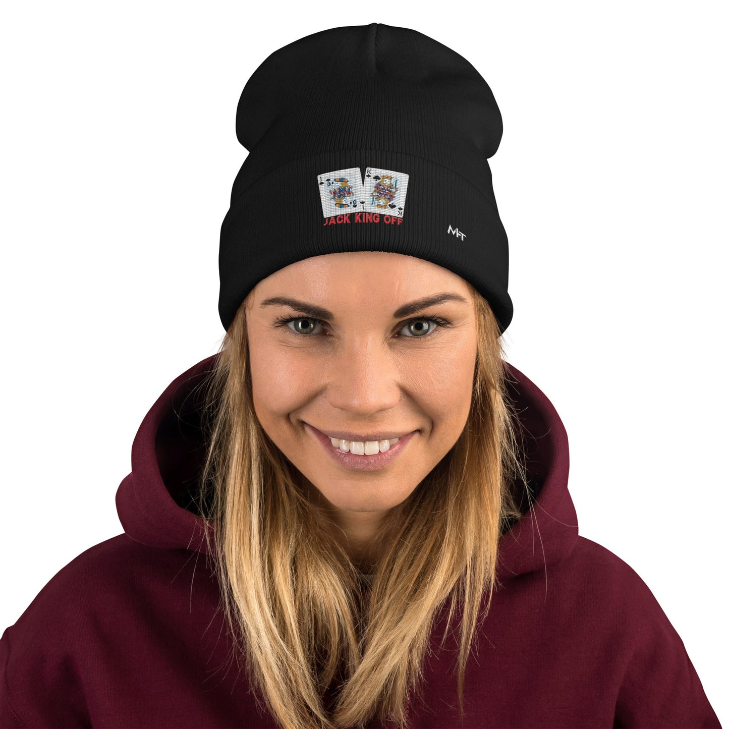 Jack King Off - Embroidered Beanie by DarkByteGear