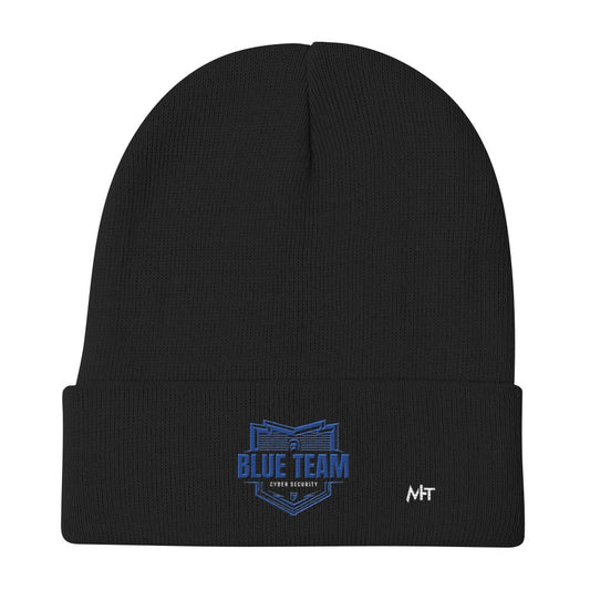 Cyber Security Blue Team - Embroidered Beanie by DarkByteGear