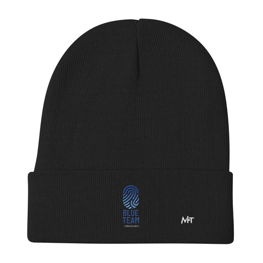 Cyber Security Blue Team v2 - Embroidered Beanie by DarkByteGear