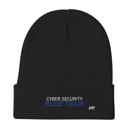 Cyber Security Blue team V4 - Embroidered Beanie by DarkByteGear