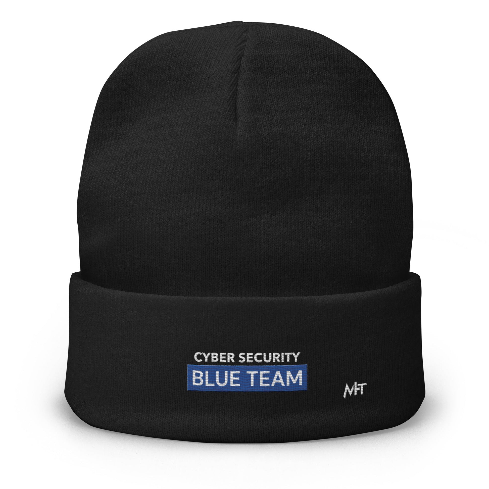 Cyber Security Blue Team V7 - Embroidered Beanie by DarkByteGear