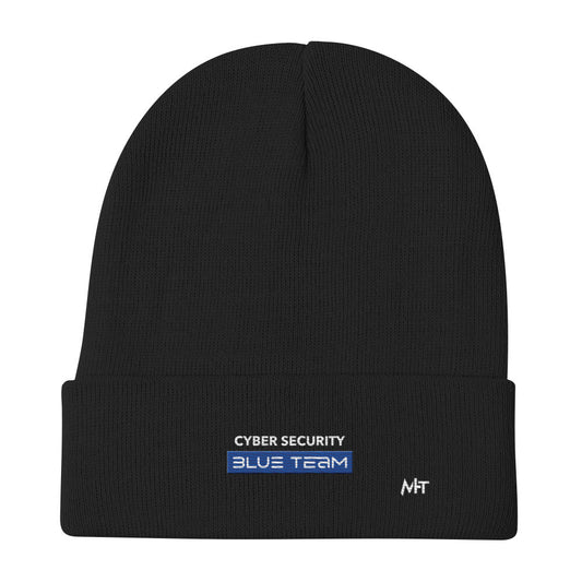 Cyber Security Blue Team V8 - Embroidered Beanie by DarkByteGear