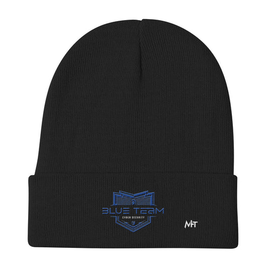 Cyber Security Blue Team V15 - Embroidered Beanie by DarkByteGear