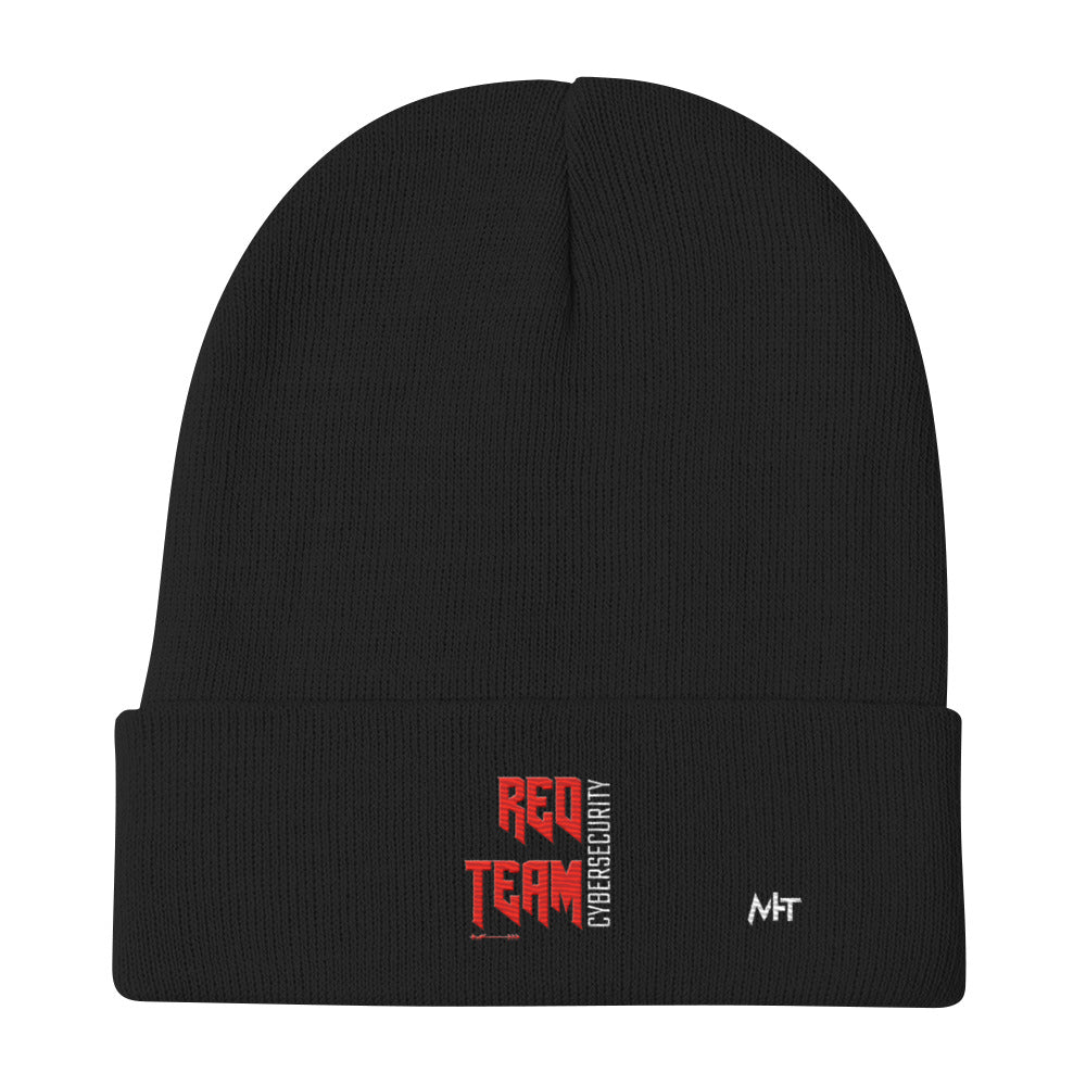 Cyber Security Red Team V9 - Embroidered Beanie by DarkByteGear
