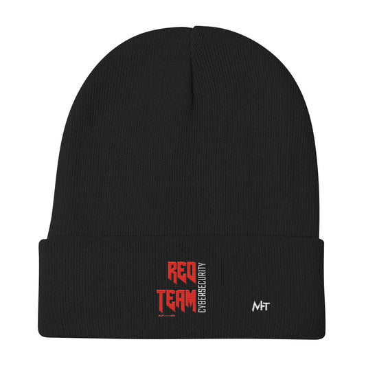 Cyber Security Red Team V9 - Embroidered Beanie by DarkByteGear