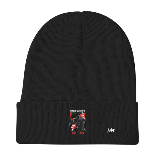 Cyber Security Red Team V3 - Embroidered Beanie by DarkByteGear