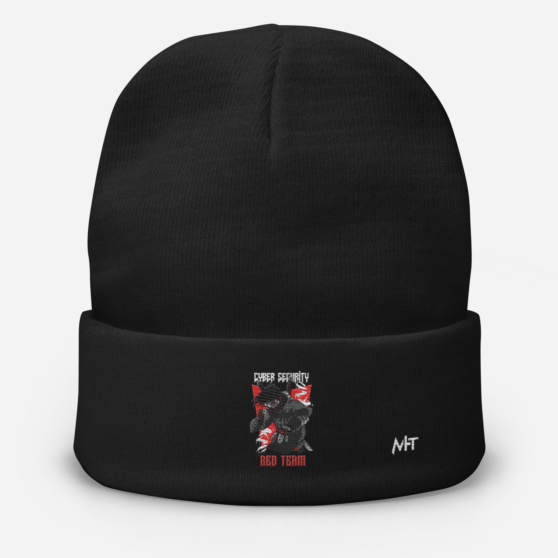 Cyber Security Red Team V3 - Embroidered Beanie by DarkByteGear