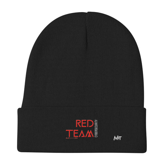 Cyber Security Red Team V4 - Embroidered Beanie by DarkByteGear
