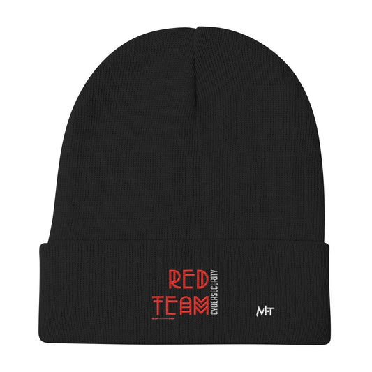 Cyber Security Red Team V5 - Embroidered Beanie by DarkByteGear