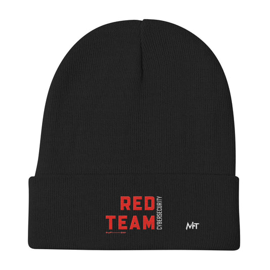 Cyber Security Red Team V7 - Embroidered Beanie by DarkByteGear
