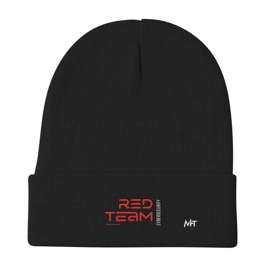 Cyber Security Red Team V11 - Embroidered Beanie by DarkByteGear