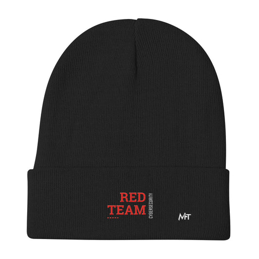 Cyber Security Red Team V12 - Embroidered Beanie by DarkByteGear