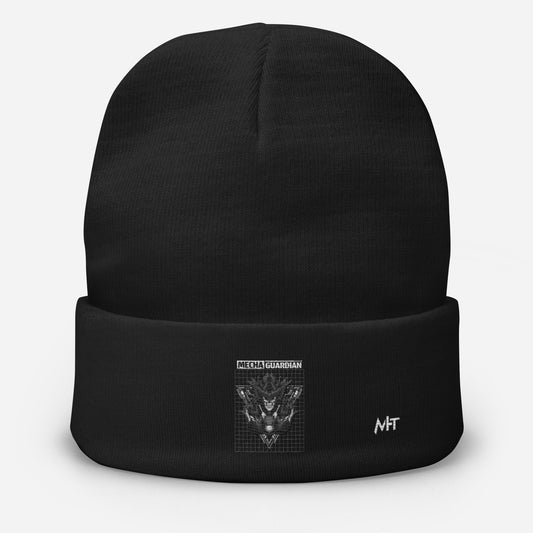 Mecha Guardian - Embroidered Beanie by DarkByteGear