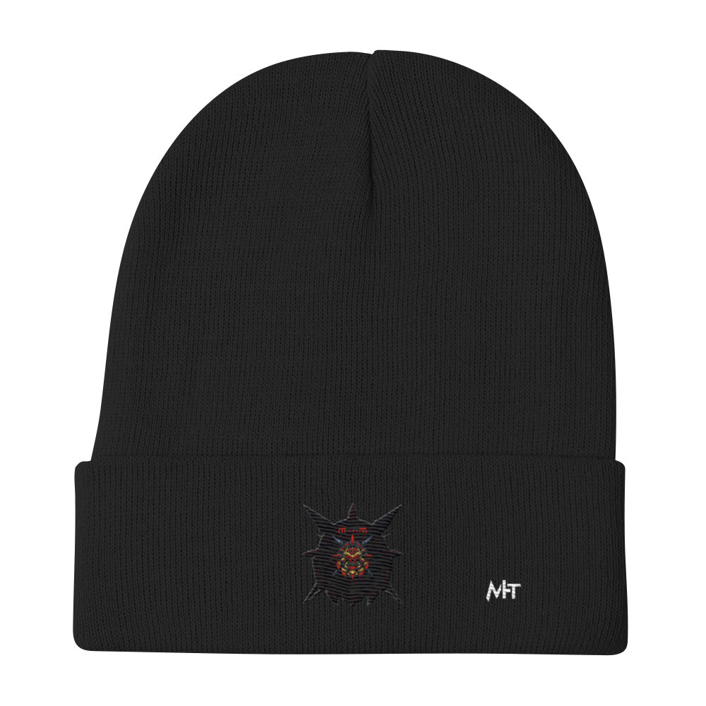 Cyberware Ronin Mecha - Embroidered Beanie by DarkByteGear