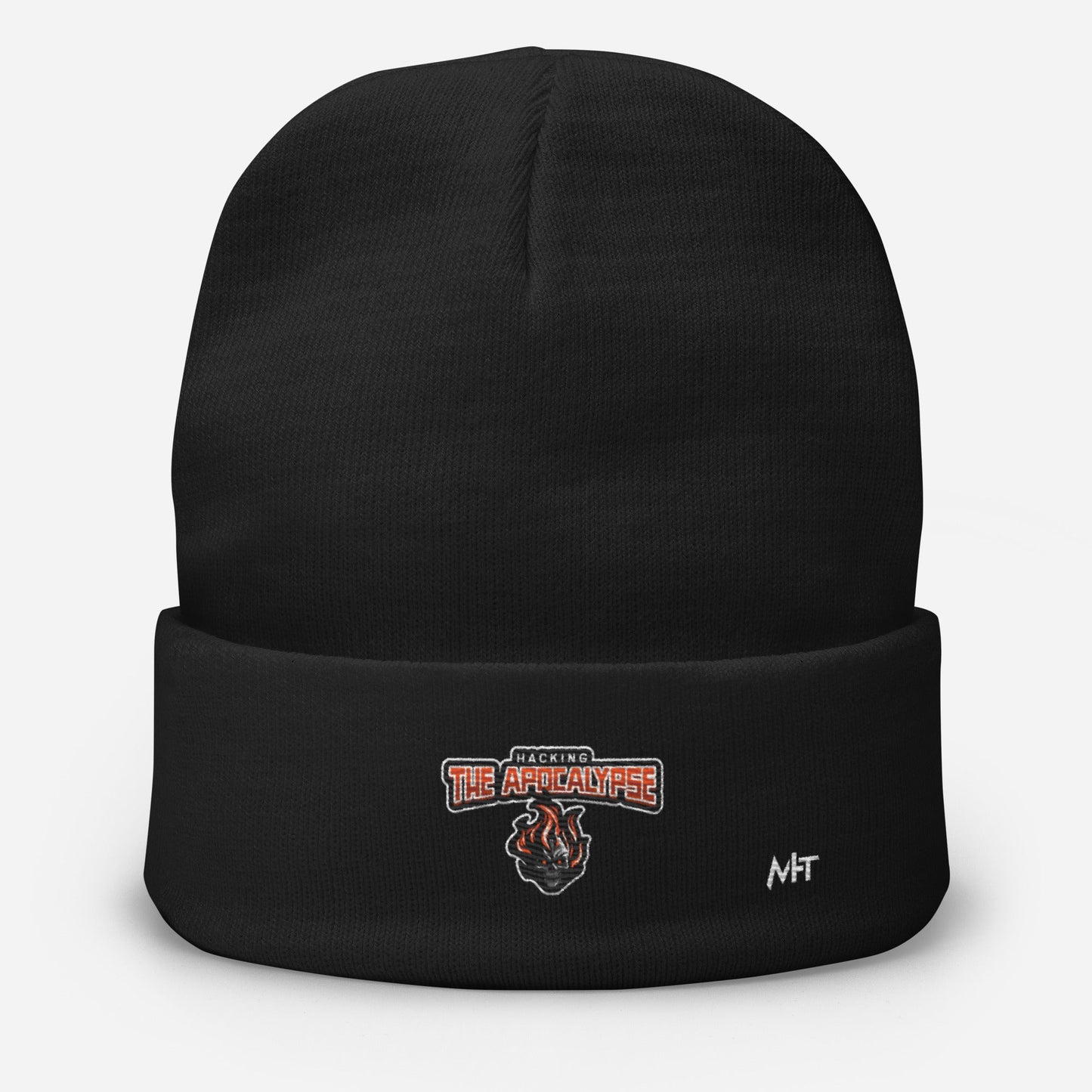 Hacking the Apocalypse V1 - Embroidered Beanie by DarkByteGear