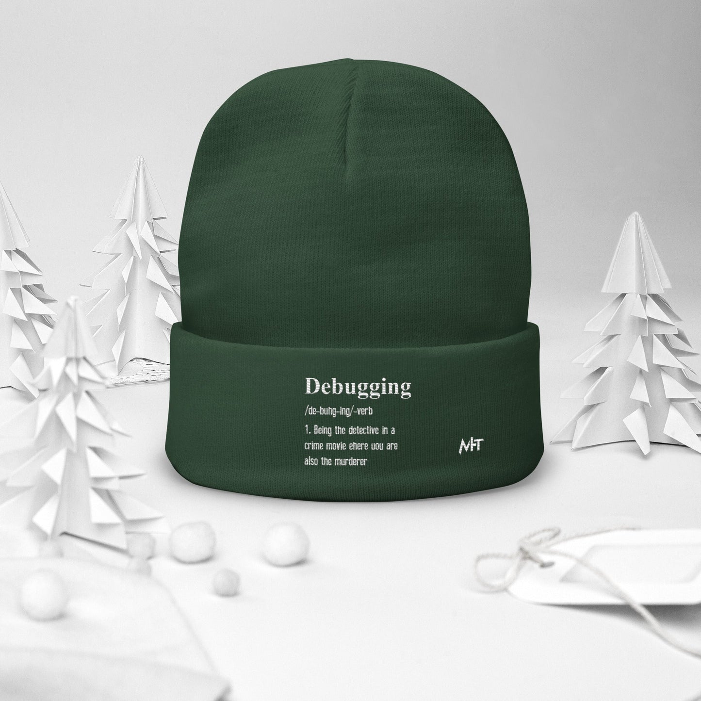 Debugging Definition V1 - Embroidered Beanie by DarkByteGear
