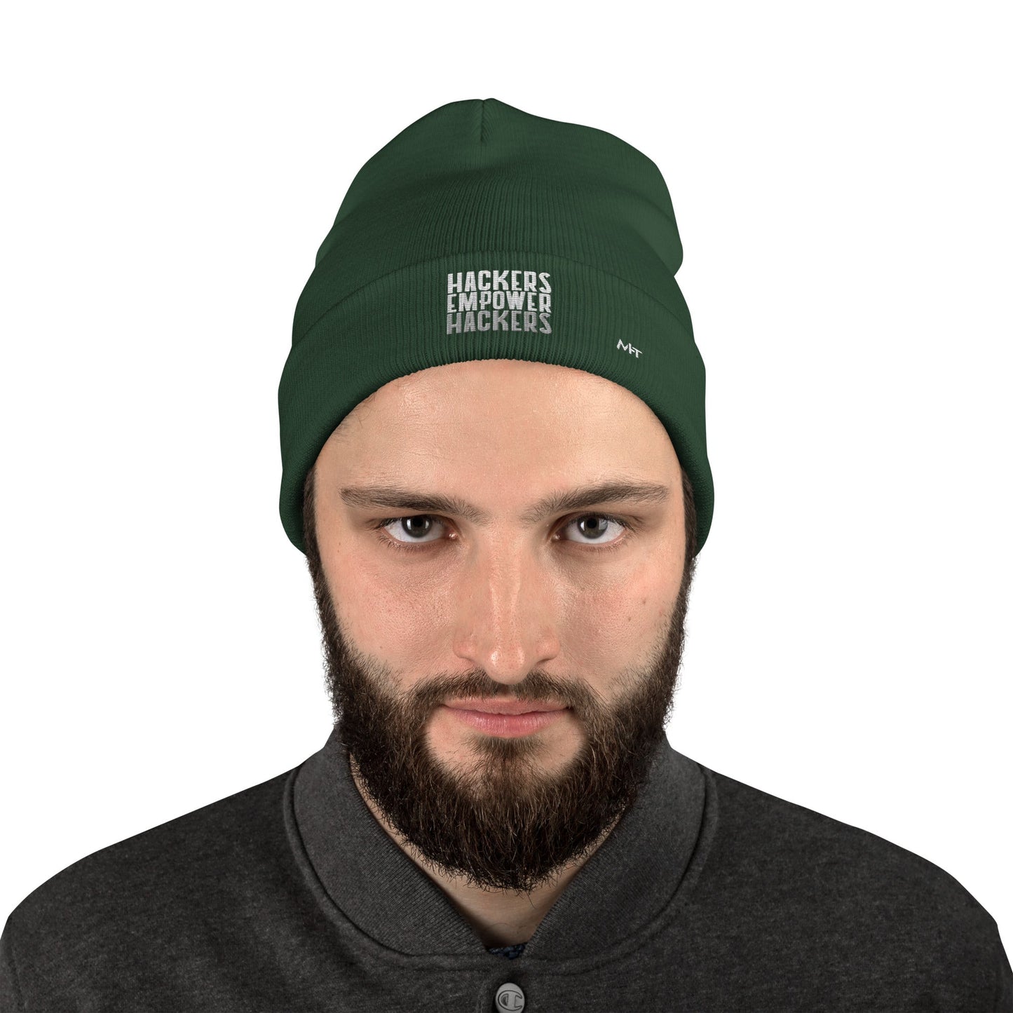 Hackers Empower Hackers - Embroidered Beanie by DarkByteGear