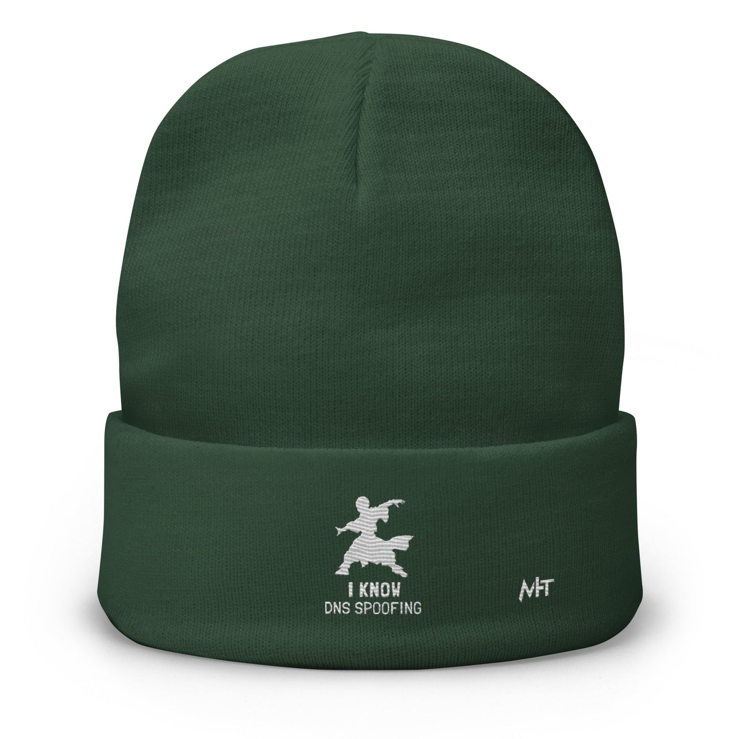 I Know DNS Spoofing - Embroidered Beanie by DarkByteGear