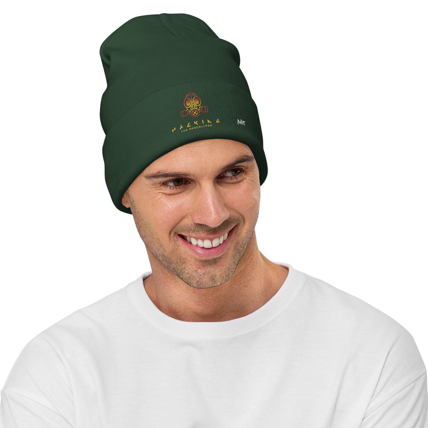 Hacking the apocalypse - Embroidered Beanie by DarkByteGear