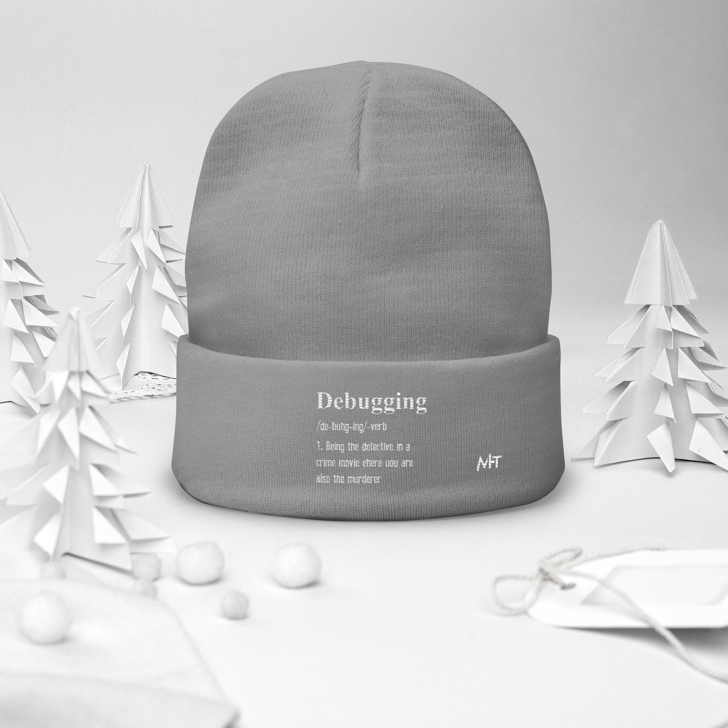 Debugging Definition V1 - Embroidered Beanie by DarkByteGear