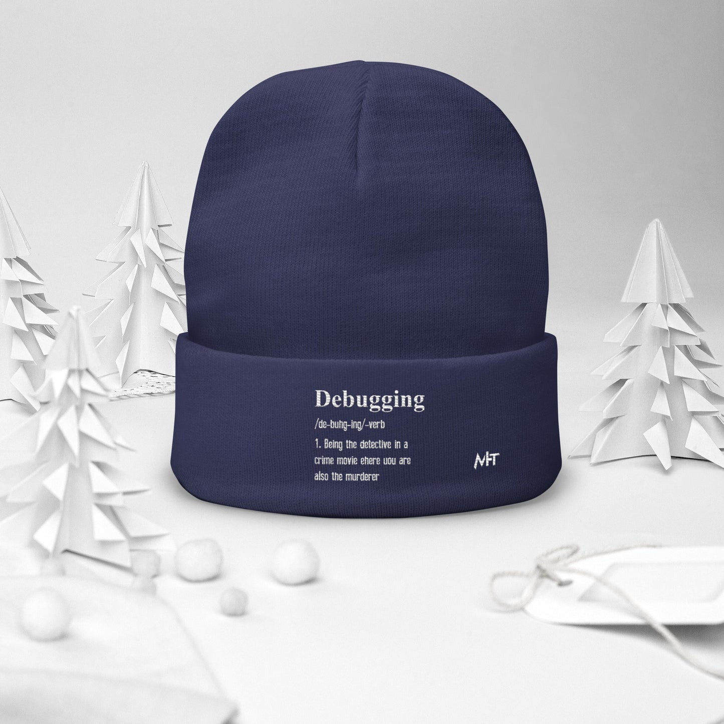 Debugging Definition V1 - Embroidered Beanie by DarkByteGear
