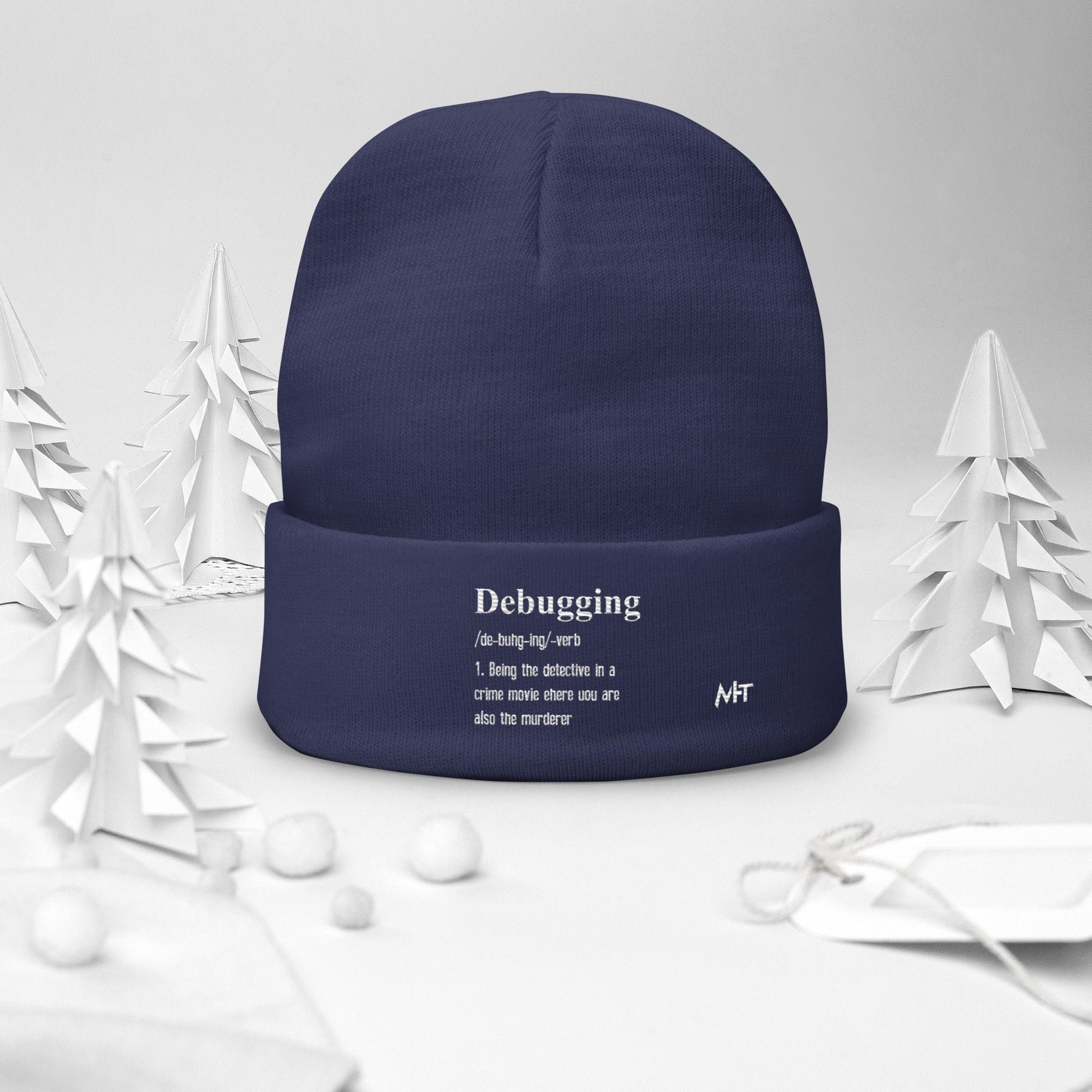 Debugging Definition V1 - Embroidered Beanie by DarkByteGear