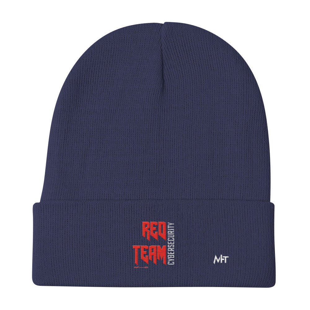 Cyber Security Red Team V9 - Embroidered Beanie by DarkByteGear