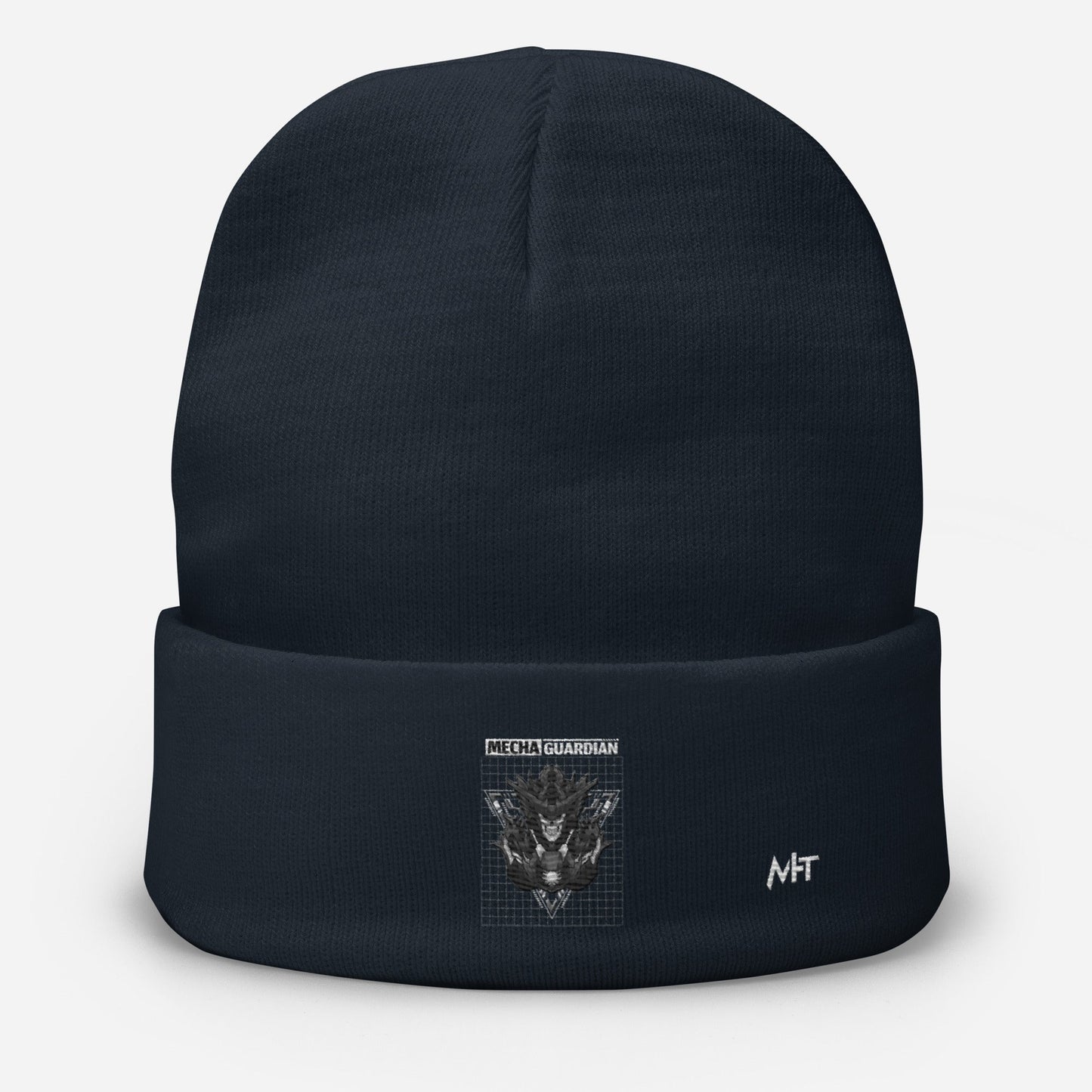 Mecha Guardian - Embroidered Beanie by DarkByteGear