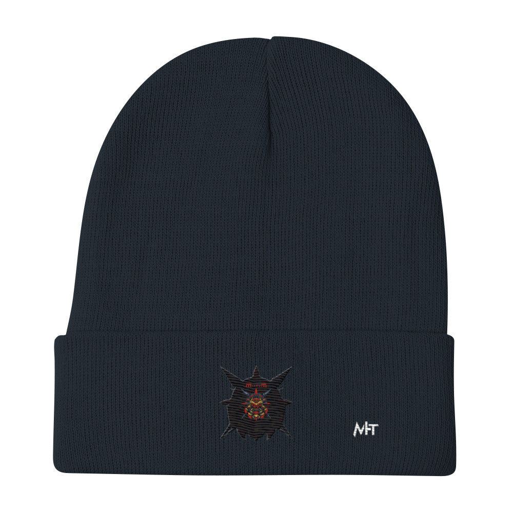 Cyberware Ronin Mecha - Embroidered Beanie by DarkByteGear