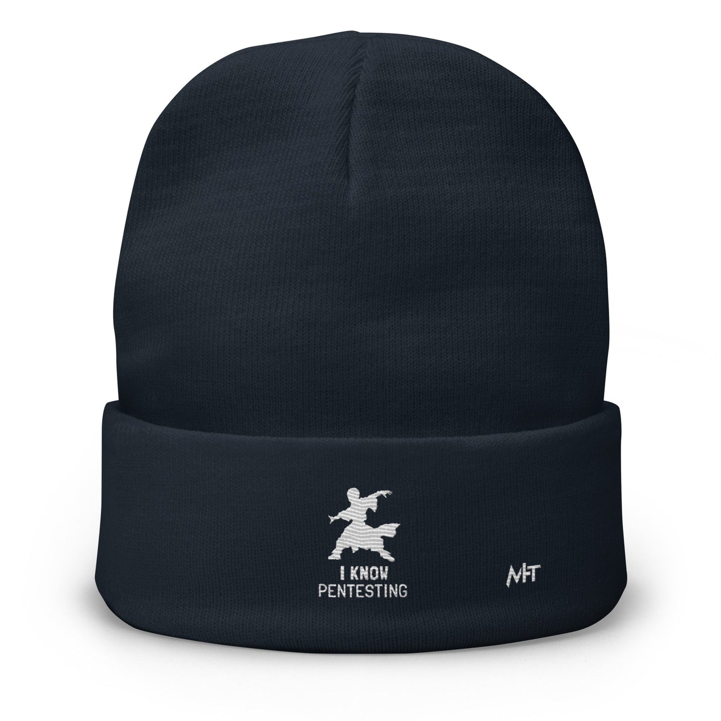I Know Pentesting - Embroidered Beanie by DarkByteGear