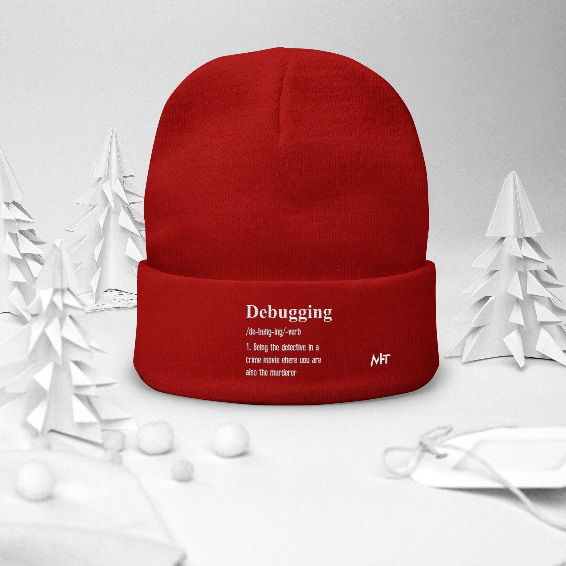 Debugging Definition V1 - Embroidered Beanie by DarkByteGear