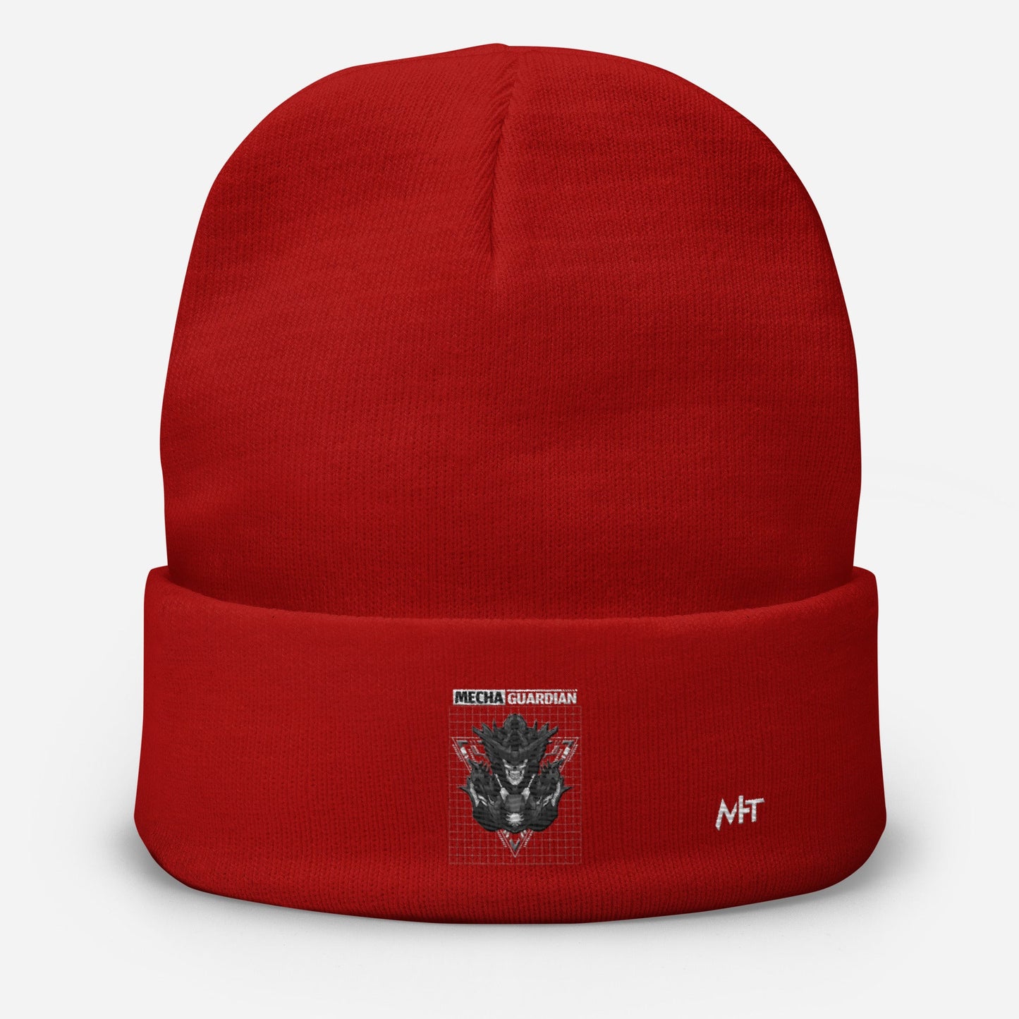 Mecha Guardian - Embroidered Beanie by DarkByteGear