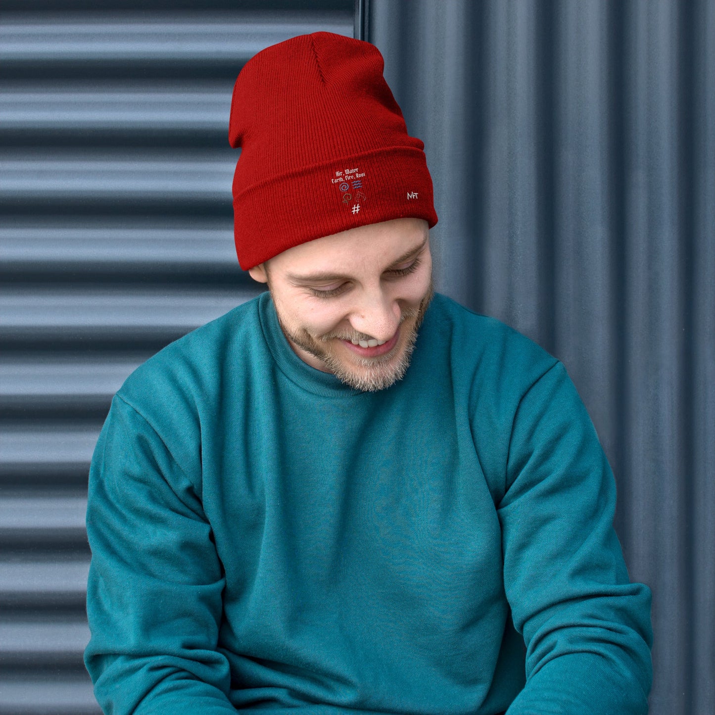 Air, Water, Earth, Fire, Root - Embroidered Beanie by DarkByteGear