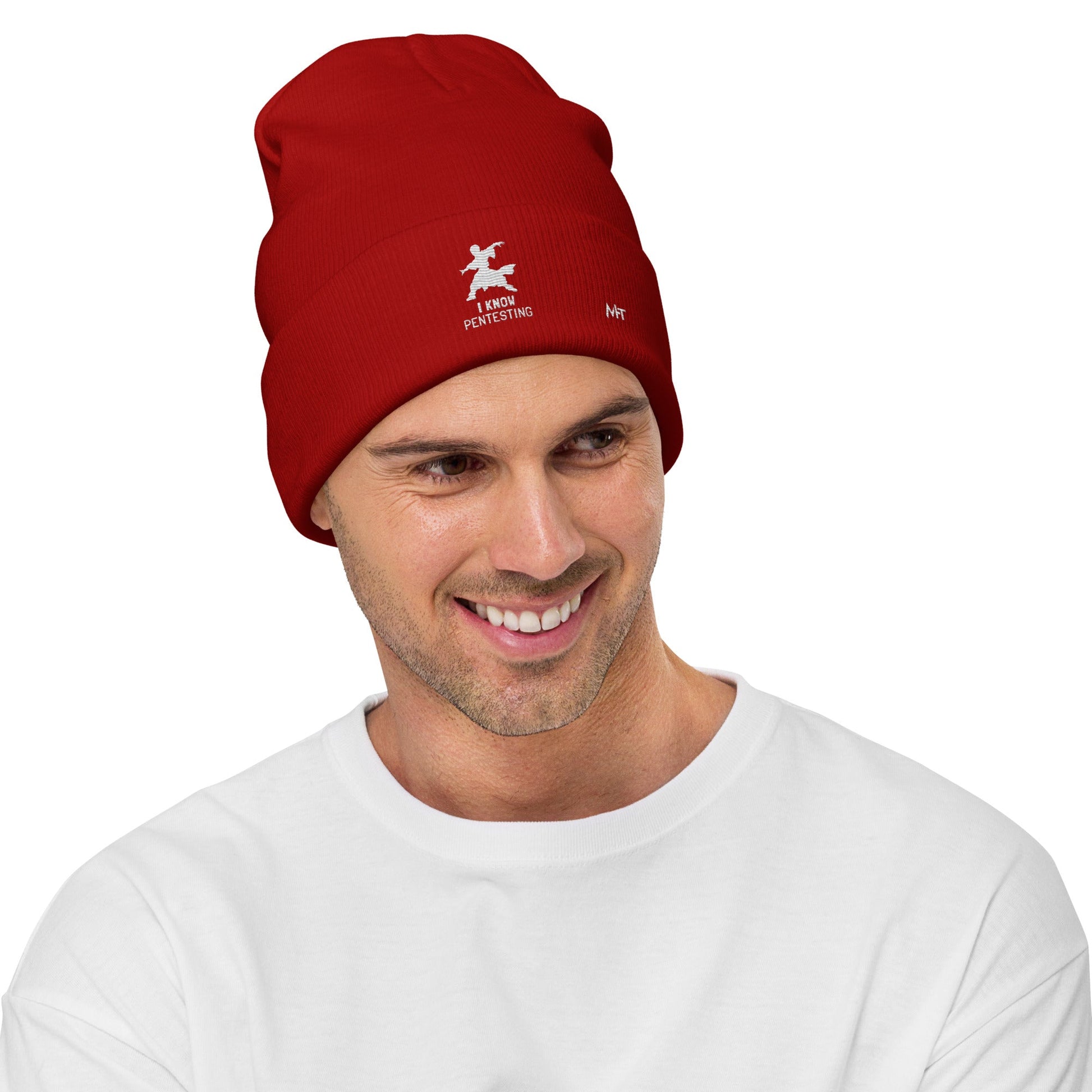 I Know Pentesting - Embroidered Beanie by DarkByteGear