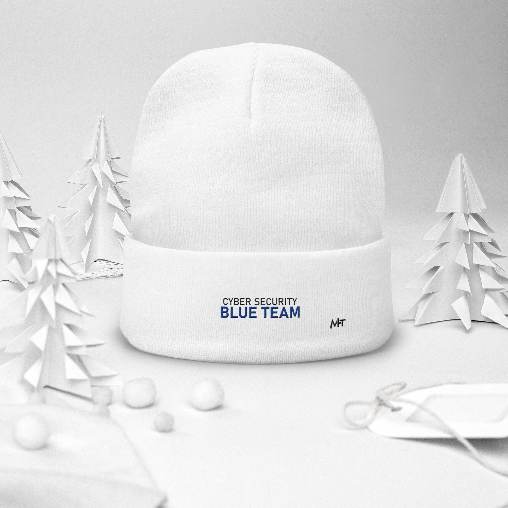 Cyber Security Blue team V4 - Embroidered Beanie by DarkByteGear