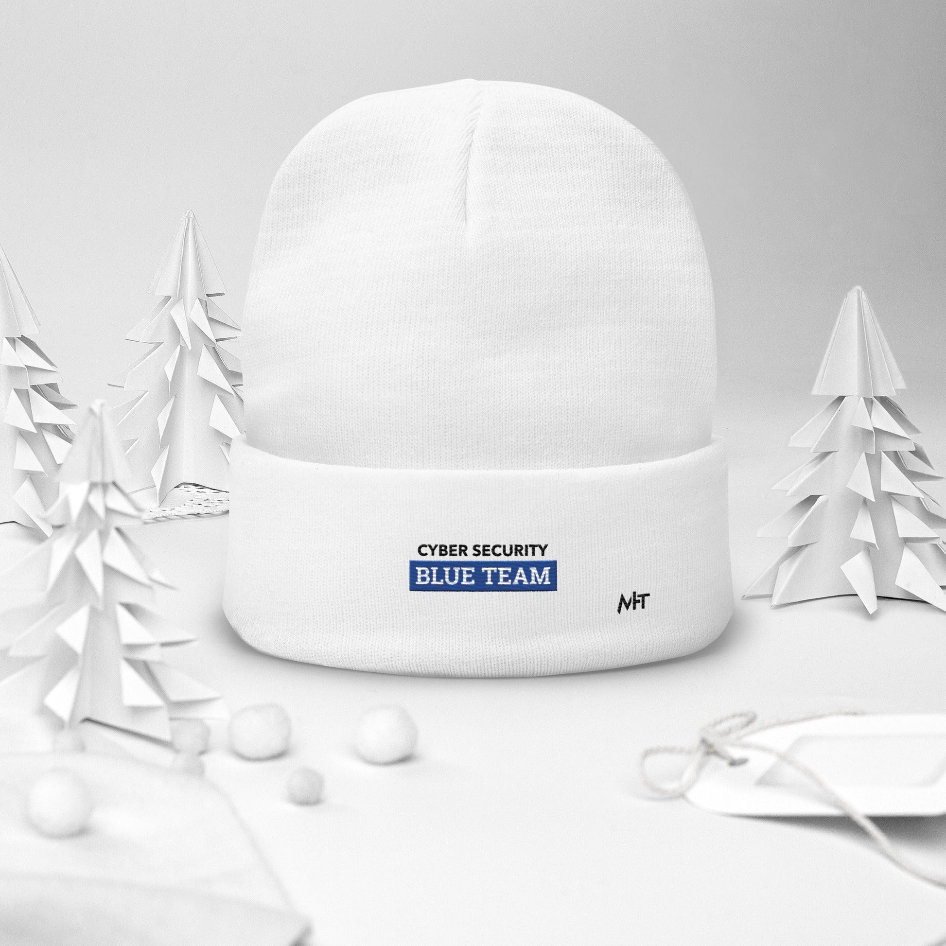 Cyber Security Blue Team V6 - Embroidered Beanie by DarkByteGear