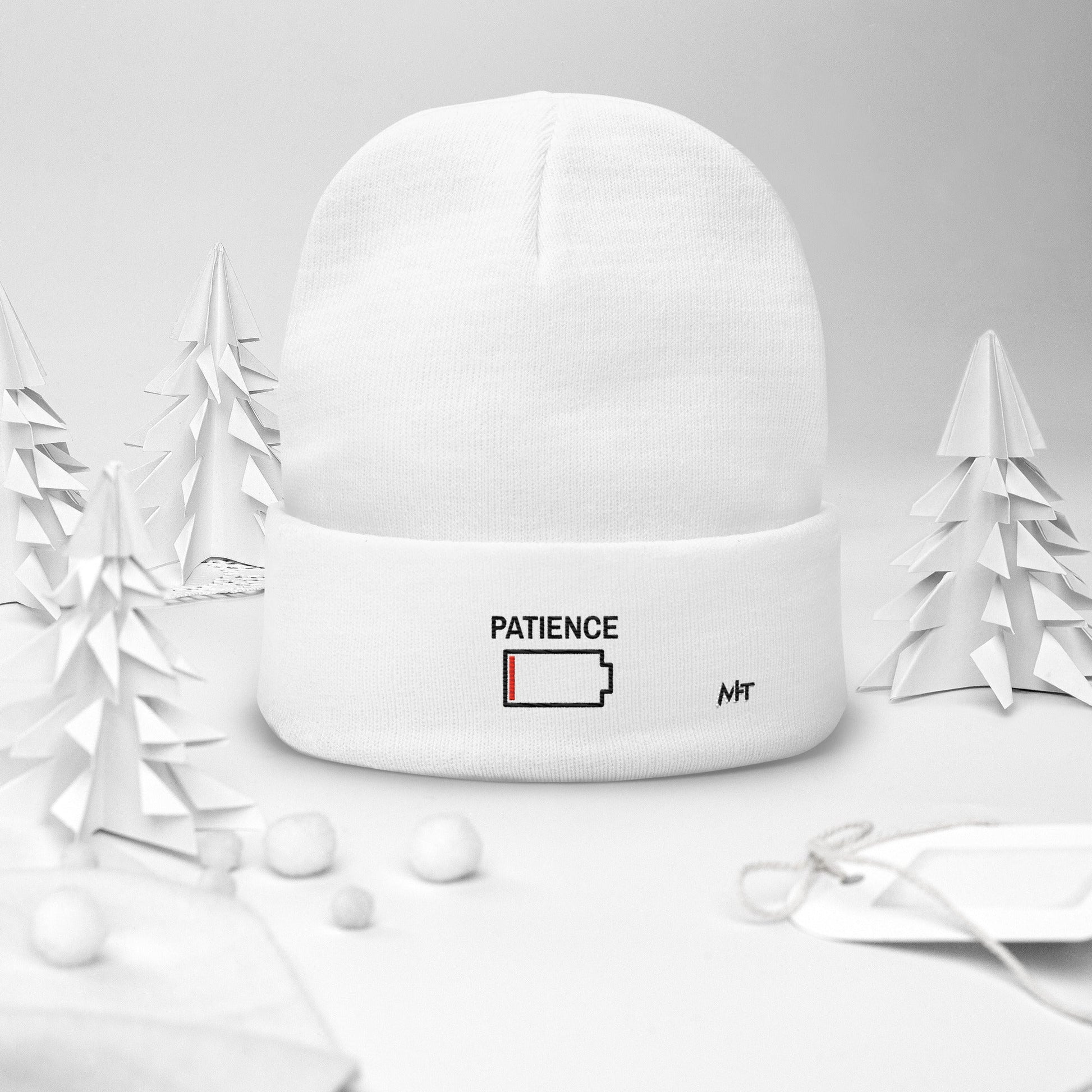 Patience - Embroidered Beanie by DarkByteGear