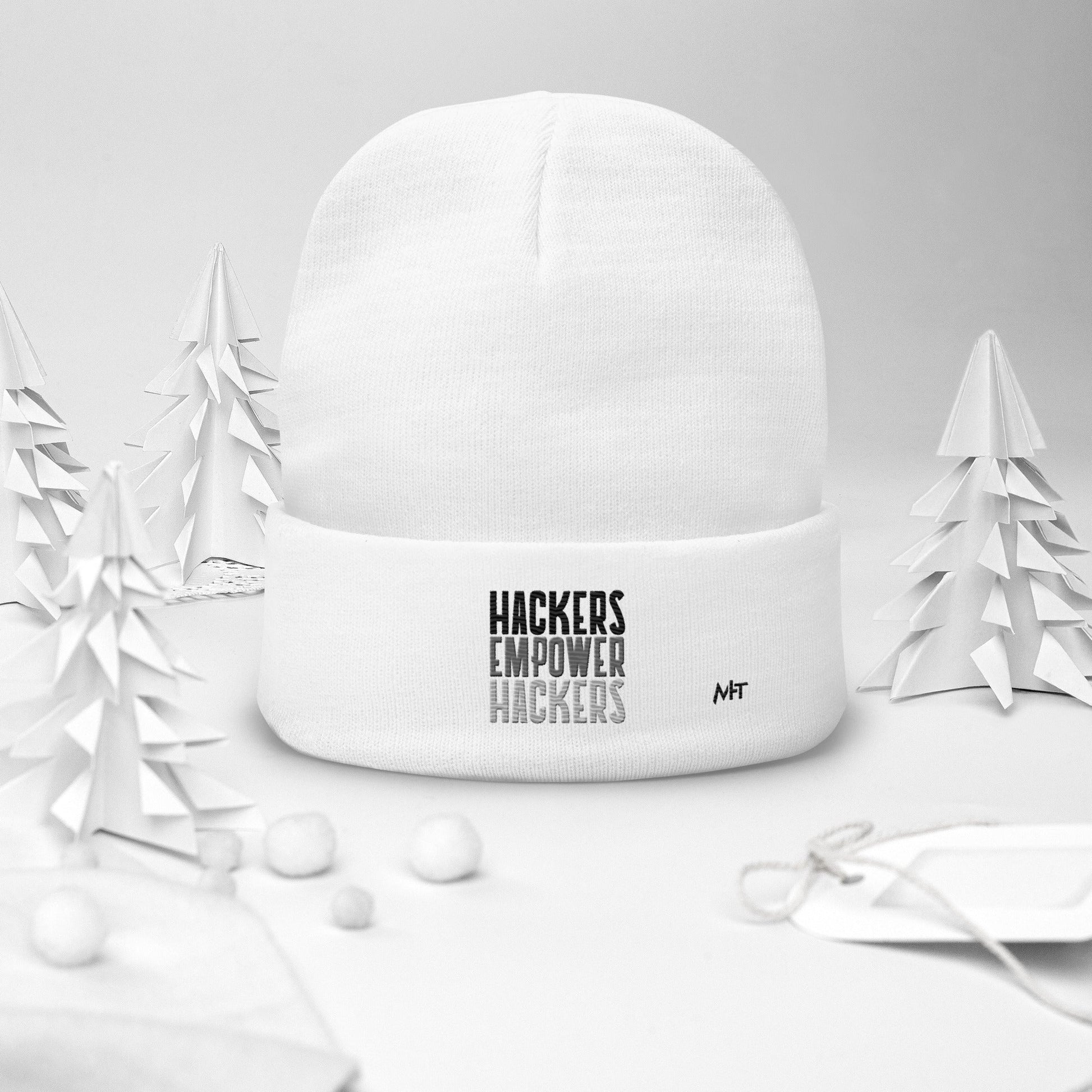 Hackers Empower Hackers - Embroidered Beanie by DarkByteGear