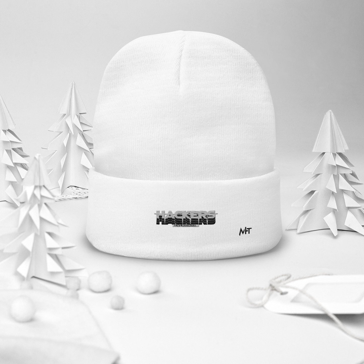 Hackers Empower Hackers V3 - Embroidered Beanie by DarkByteGear