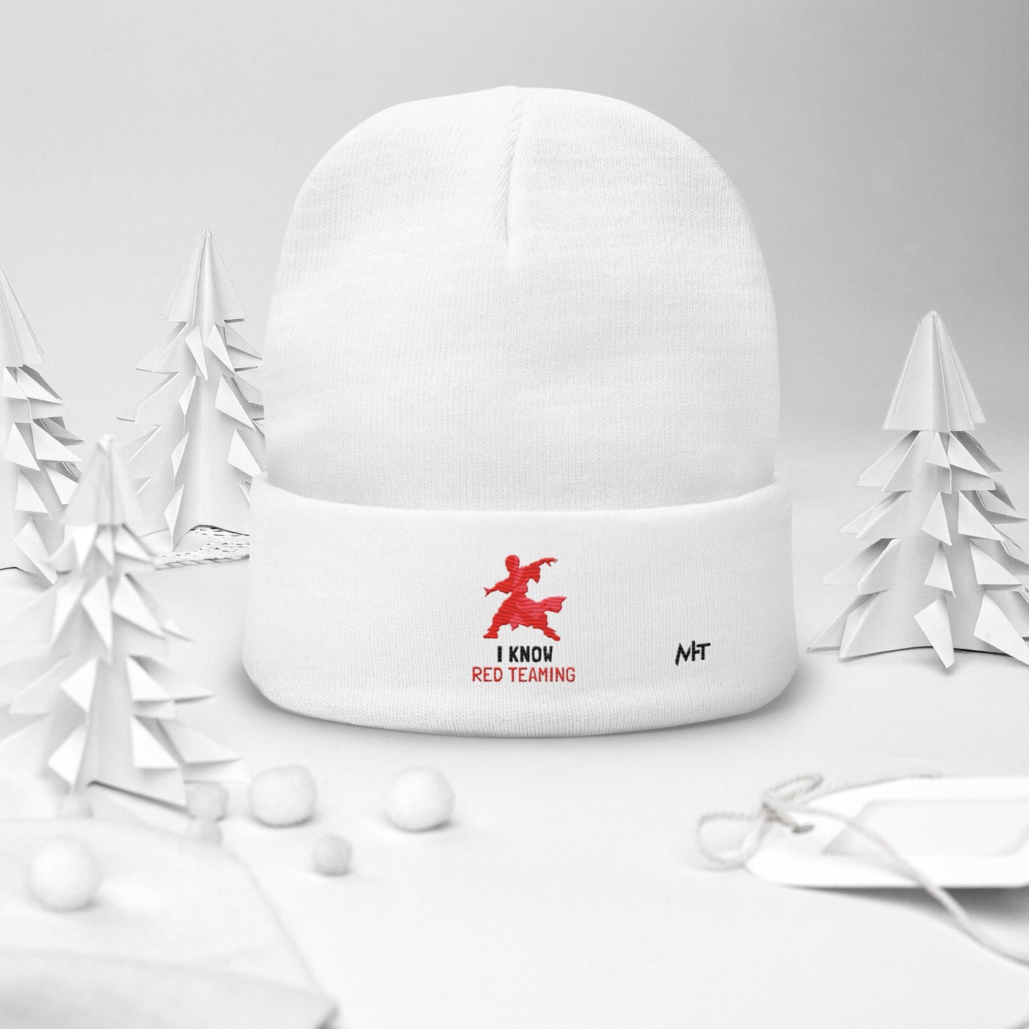 I Know Red Teaming - Embroidered Beanie by DarkByteGear